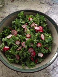 radish kale salad